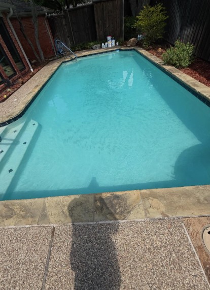 Clean pool after service